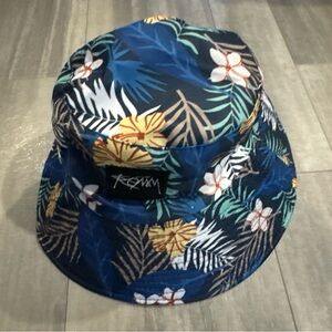 Romy Tropical Navy Floral Bucket Hat